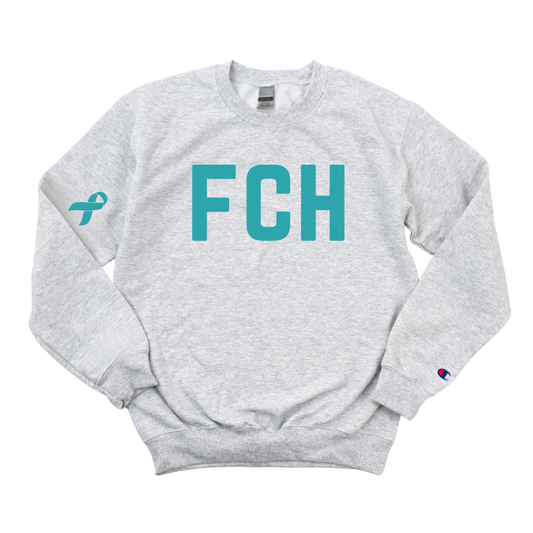 FCH OVARIAN CANCER AWARENESS CHAMPION CREWNECK
