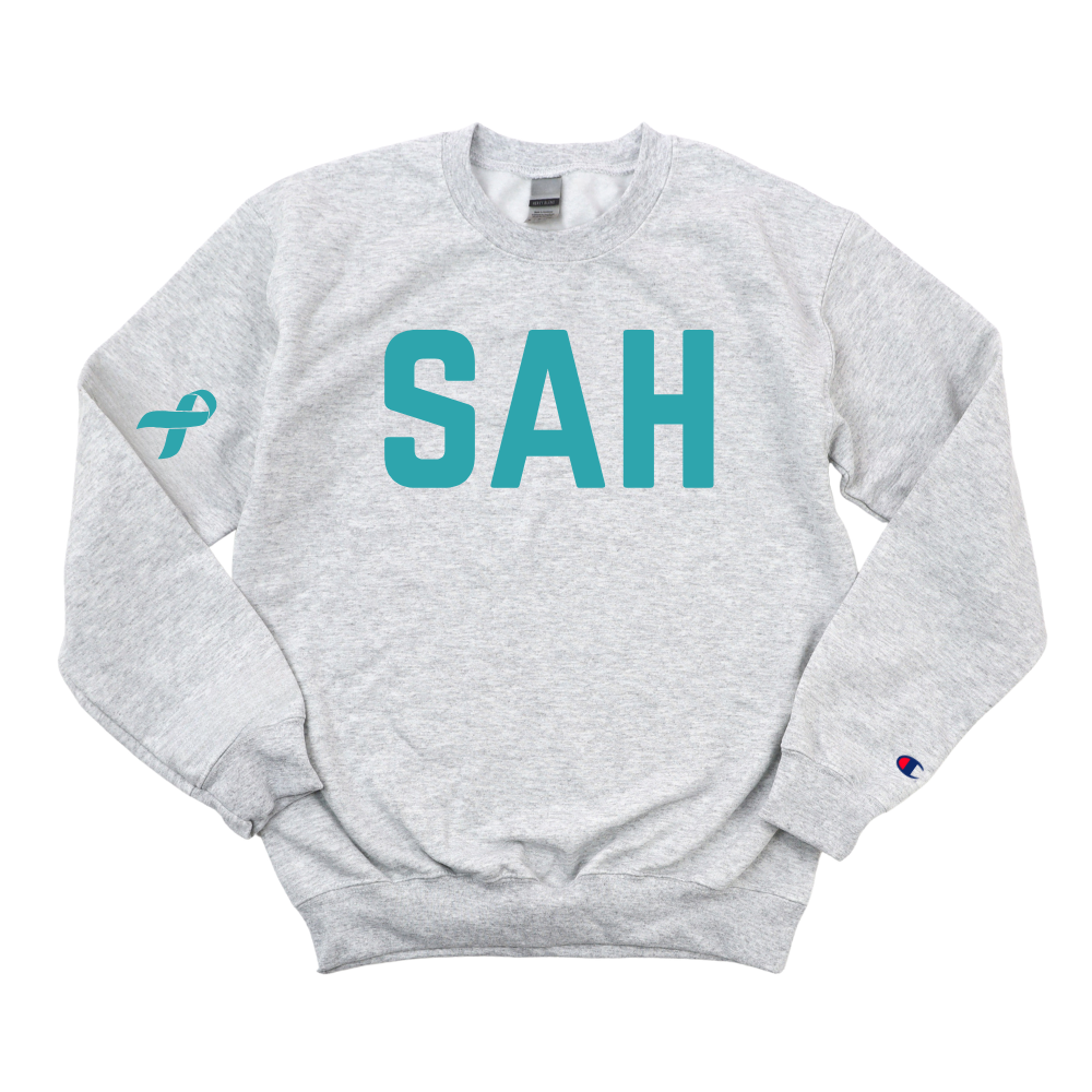 SAH OVARIAN CANCER AWARENESS CHAMPION CREWNECK