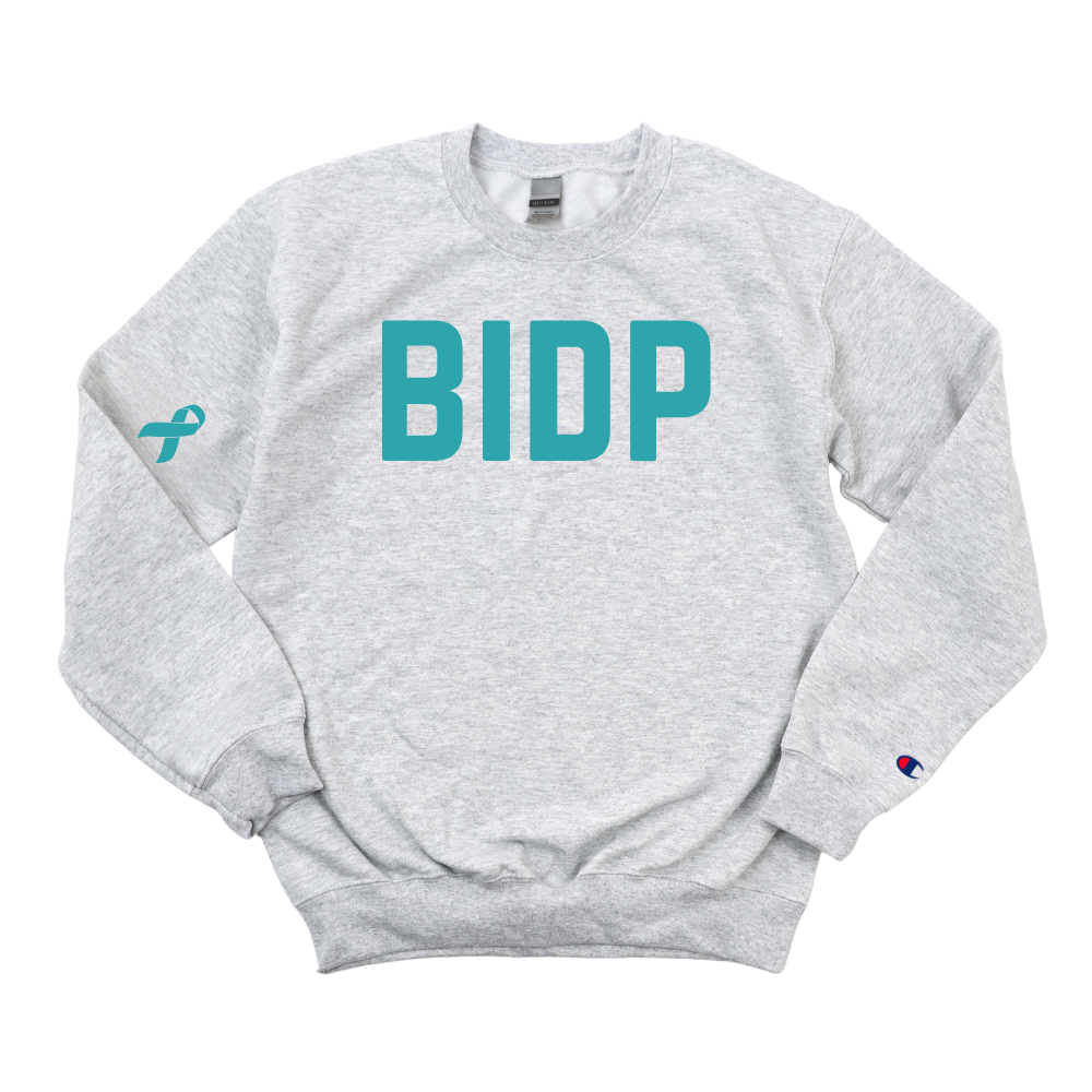BIDP OVARIAN CANCER AWARENESS CHAMPION CREWNECK