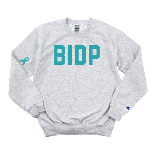 BIDP OVARIAN CANCER AWARENESS CHAMPION CREWNECK