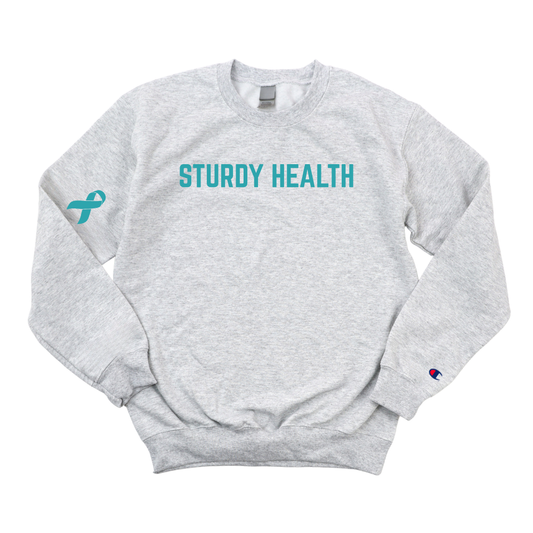 STURDY OVARIAN CANCER AWARENESS CHAMPION CREWNECK