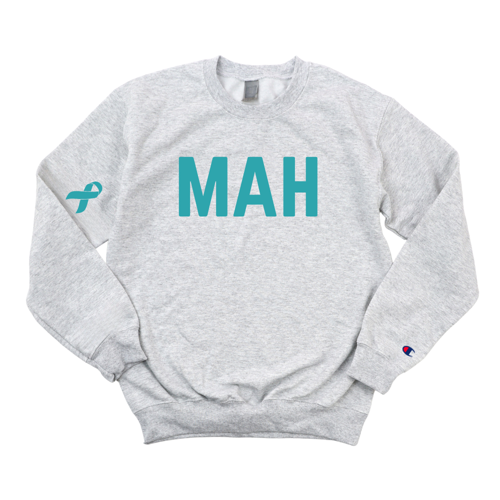 MAH OVARIAN CANCER AWARENESS CHAMPION CREWNECK