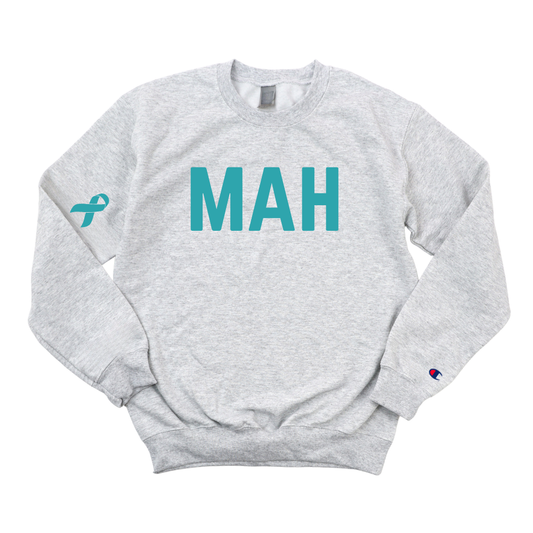MAH OVARIAN CANCER AWARENESS CHAMPION CREWNECK