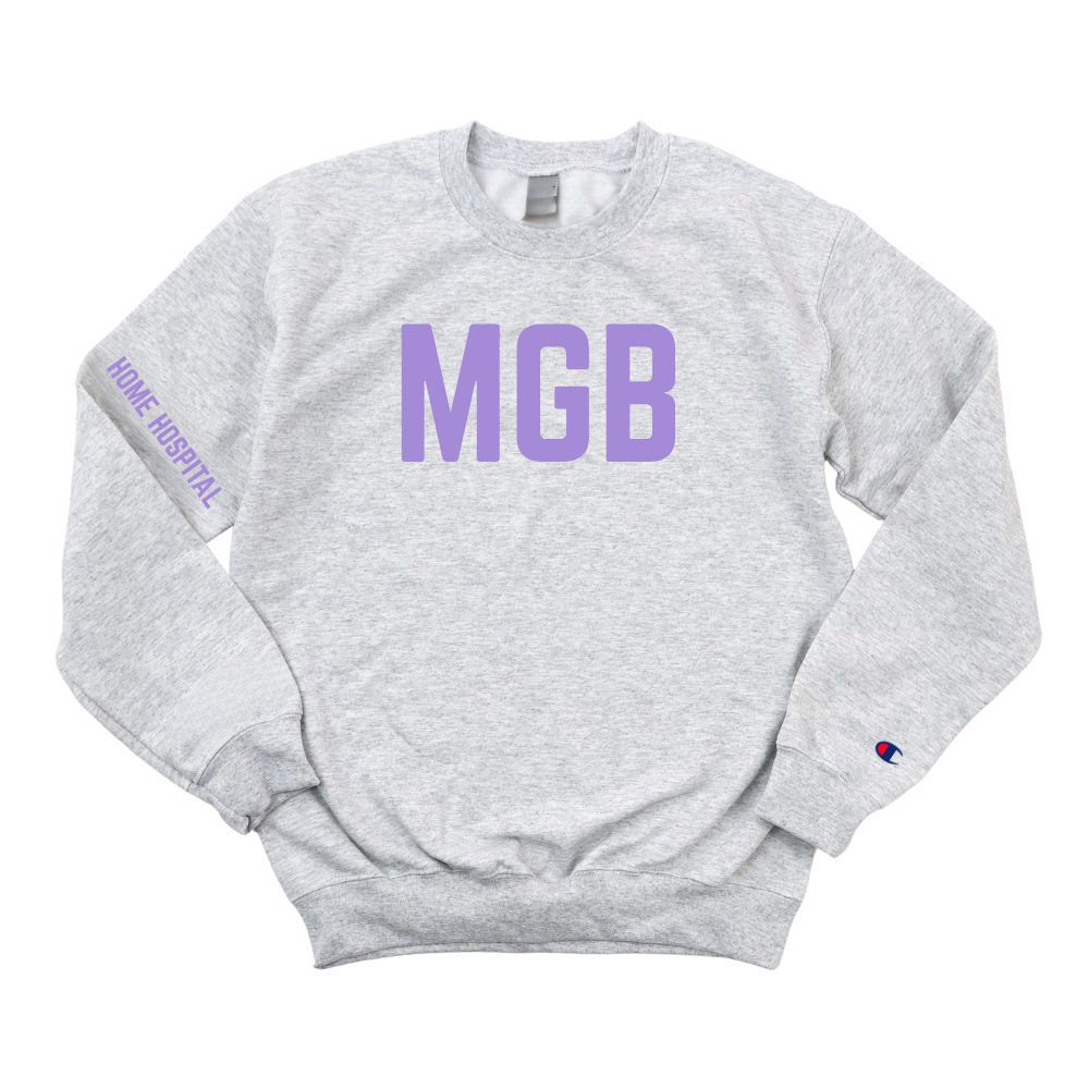 LILAC MGB BSN RN HOME HOSPITAL CHAMPION CREWNECK