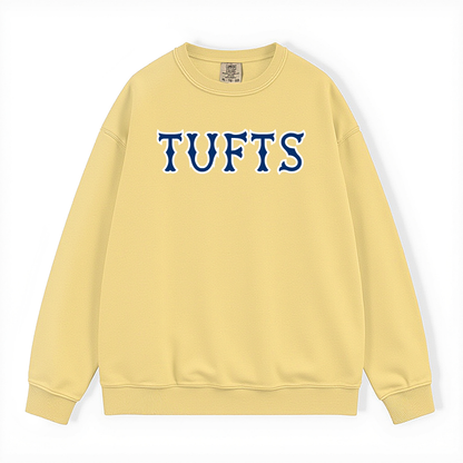 TUFTS NAVY SOX LETTERS CREWNECK