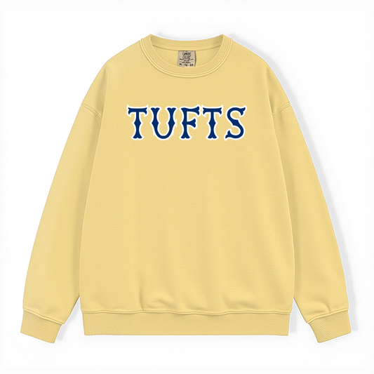 TUFTS NAVY SOX LETTERS CREWNECK
