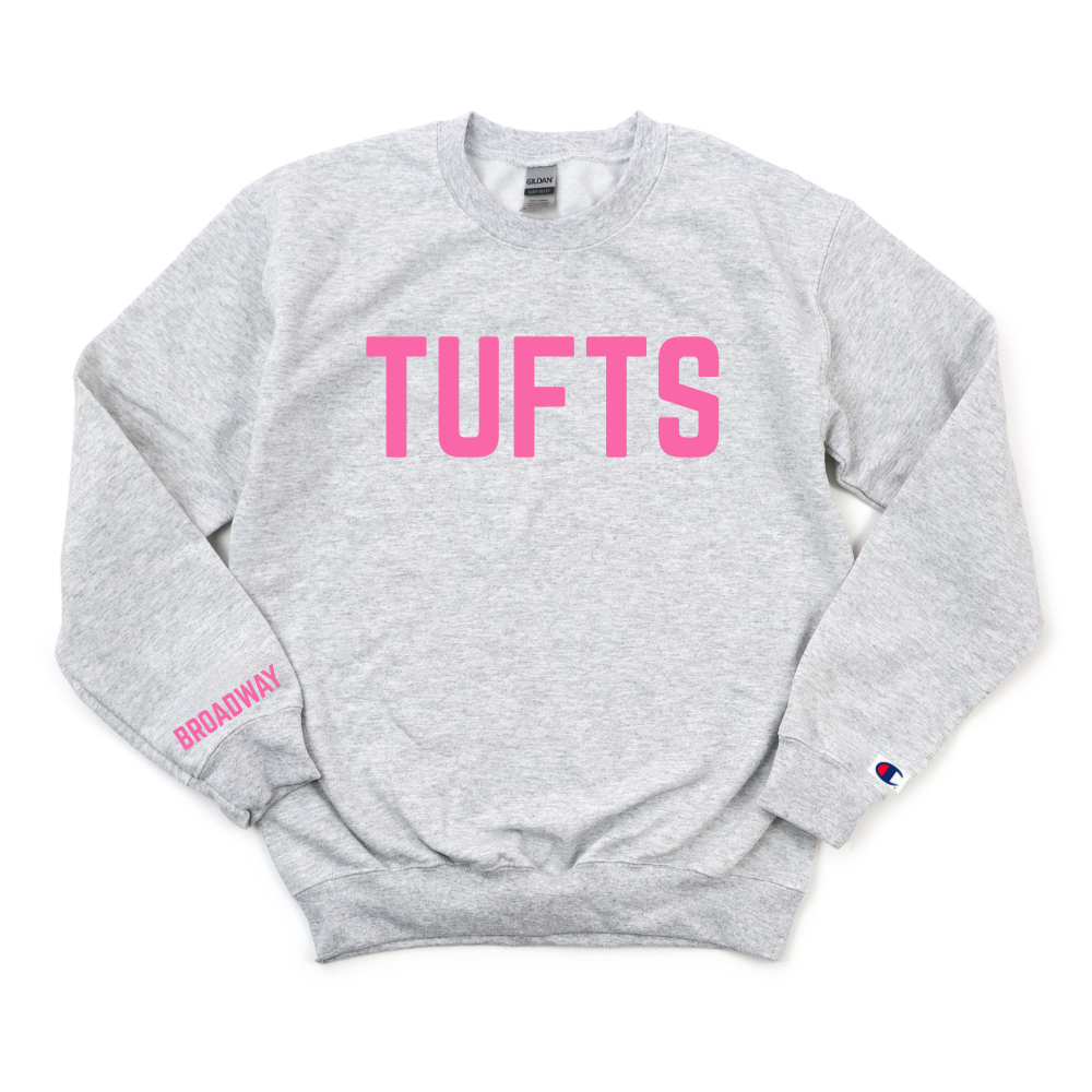 PINK TUFTS - BROADWAY CHAMPION CREWNECK