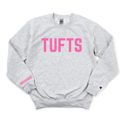 PINK TUFTS - BROADWAY CHAMPION CREWNECK