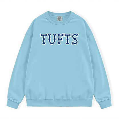 TUFTS NAVY SOX LETTERS CREWNECK