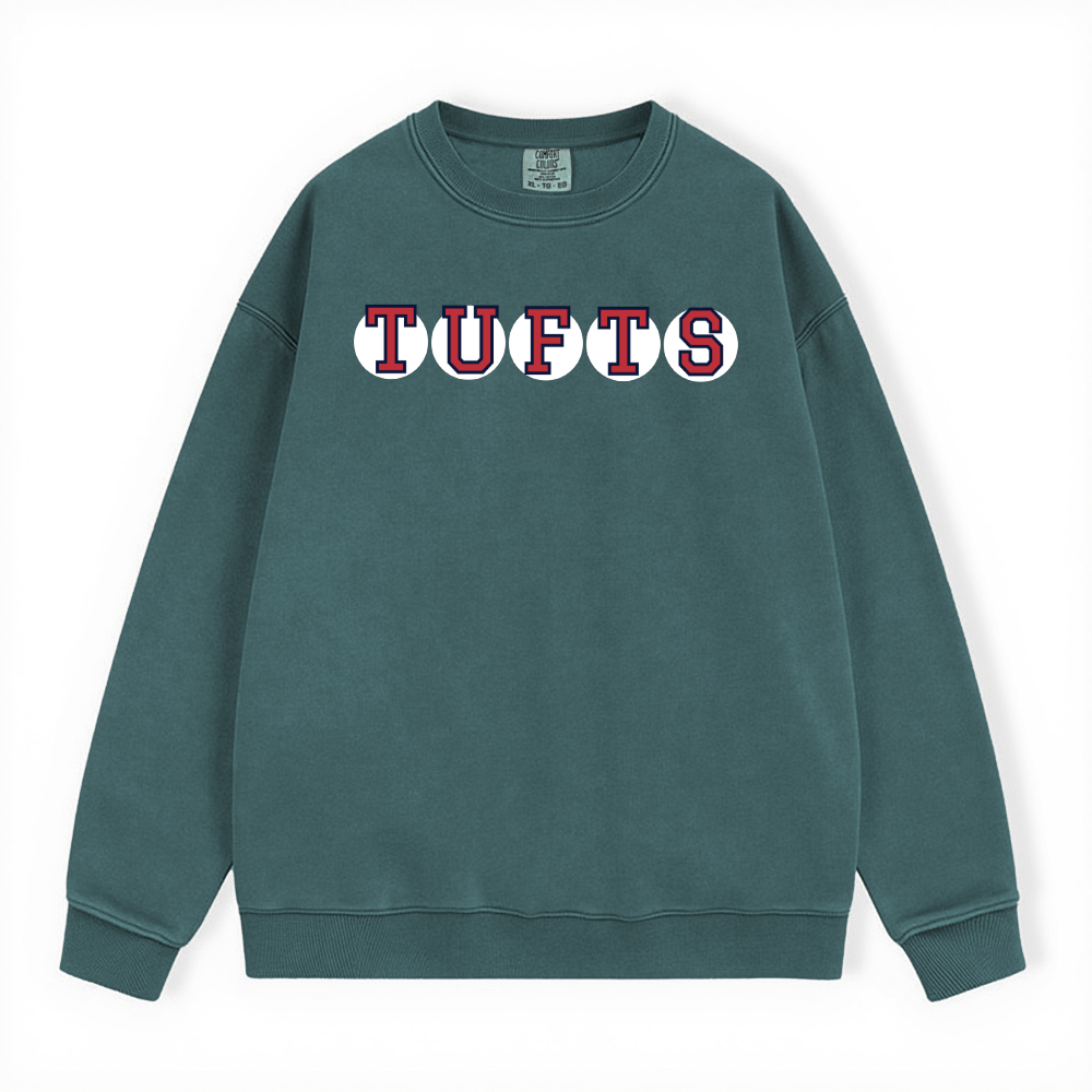 TUFTS RETIRED SOX LETTERS CREWNECK