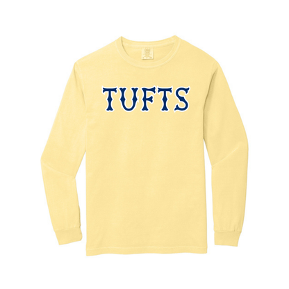 TUFTS NAVY SOX LETTERS LONG SLEEVE