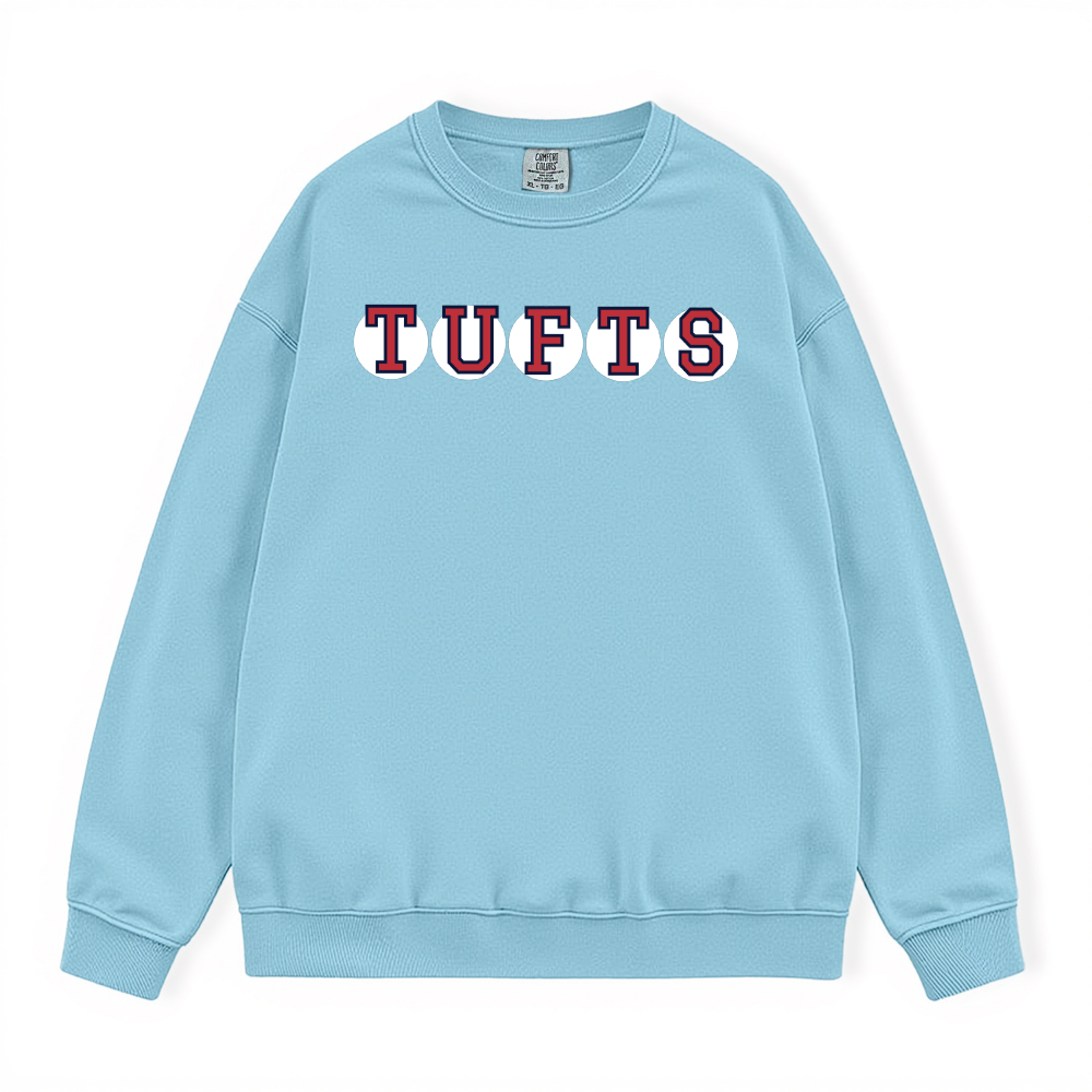 TUFTS RETIRED SOX LETTERS CREWNECK