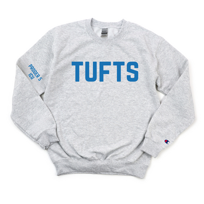 TUFTS ROYAL BLUE PROGER 5 ICU CHAMPION CREWNECK