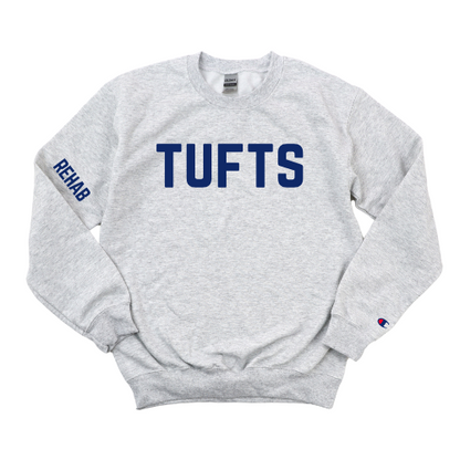 NAVY TUFTS REHAB CHAMPION CREWNECK
