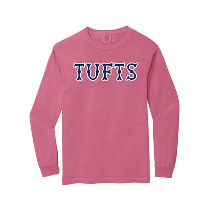 TUFTS NAVY SOX LETTERS LONG SLEEVE