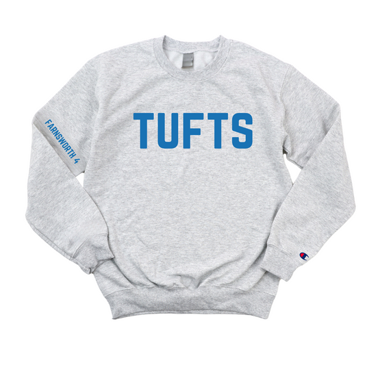 TUFTS ROYAL BLUE FARNSWORTH 4 CHAMPION CREWNECK