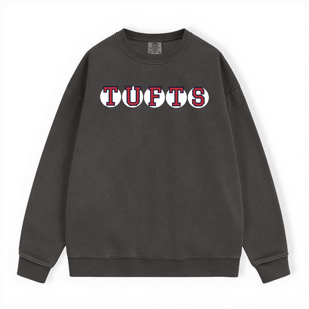 TUFTS RETIRED SOX LETTERS CREWNECK