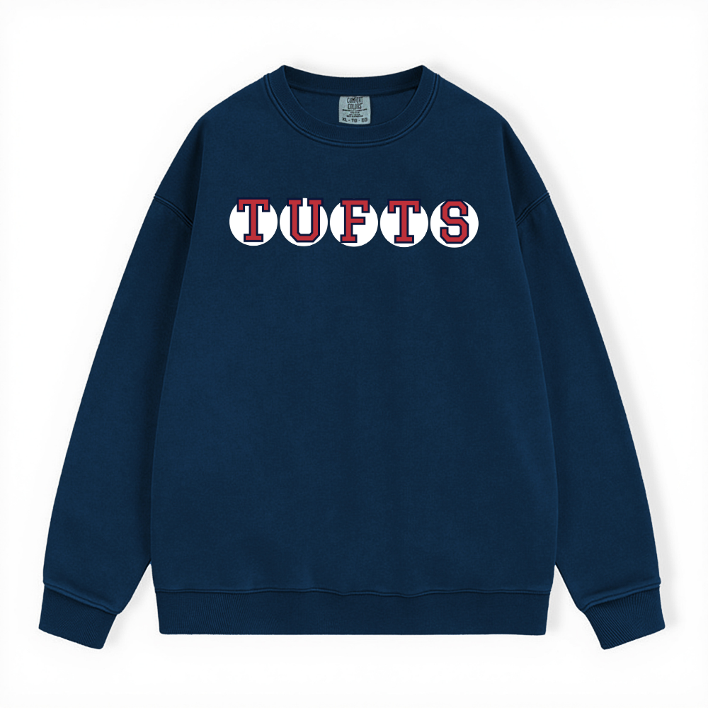 TUFTS RETIRED SOX LETTERS CREWNECK