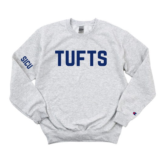 NAVY TUFTS SICU CHAMPION CREWNECK GROUP ORDER ENDS 7/24