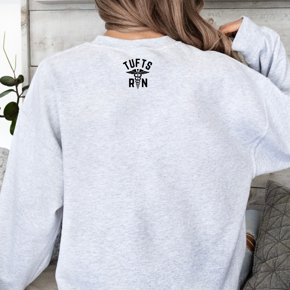 BLACK TUFTS CATH LAB CHAMPION CREWNECK