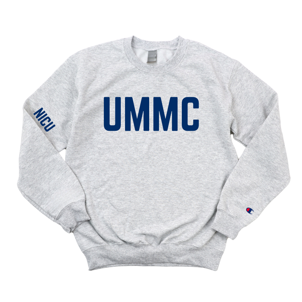 NAVY UMMC NP -  NICU CHAMPION CREWNECK