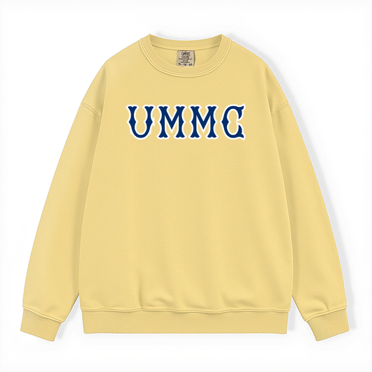 UMMC NAVY SOX LETTERS CREWNECK