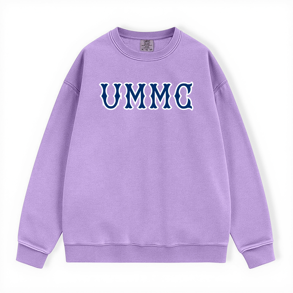 UMMC NAVY SOX LETTERS CREWNECK