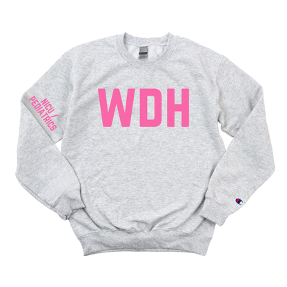 PINK WDH NICU/PEDIATRICS CHAMPION CREWNECK