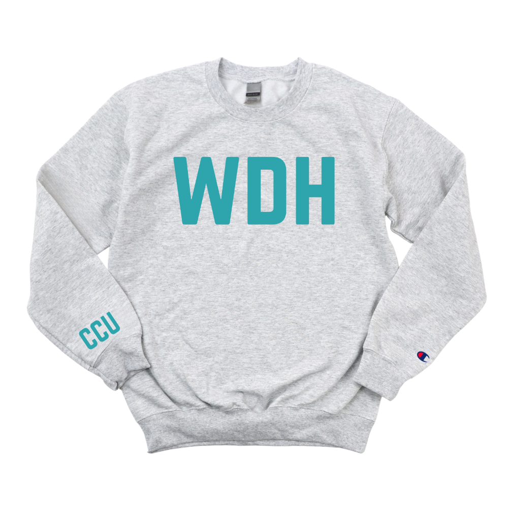 TEAL WDH RN - CCU  CHAMPION CREWNECK