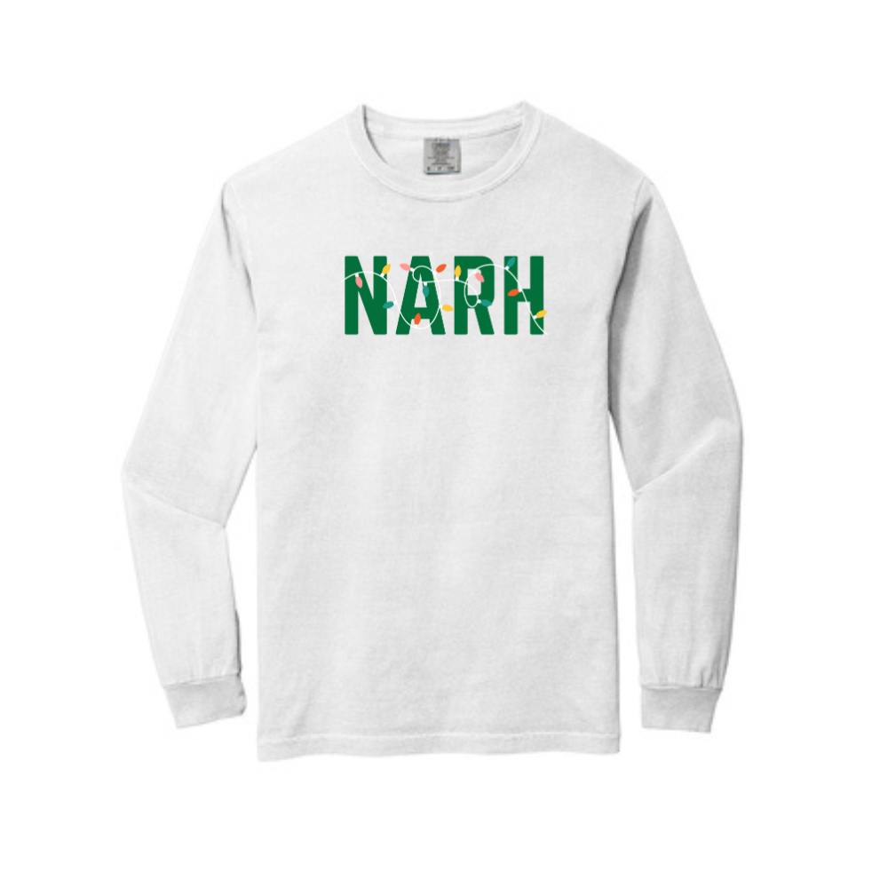 NARH HOLIDAY LIGHTS LONG SLEEVE - WHITE