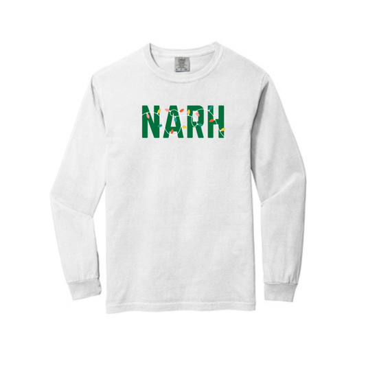 NARH HOLIDAY LIGHTS LONG SLEEVE - WHITE