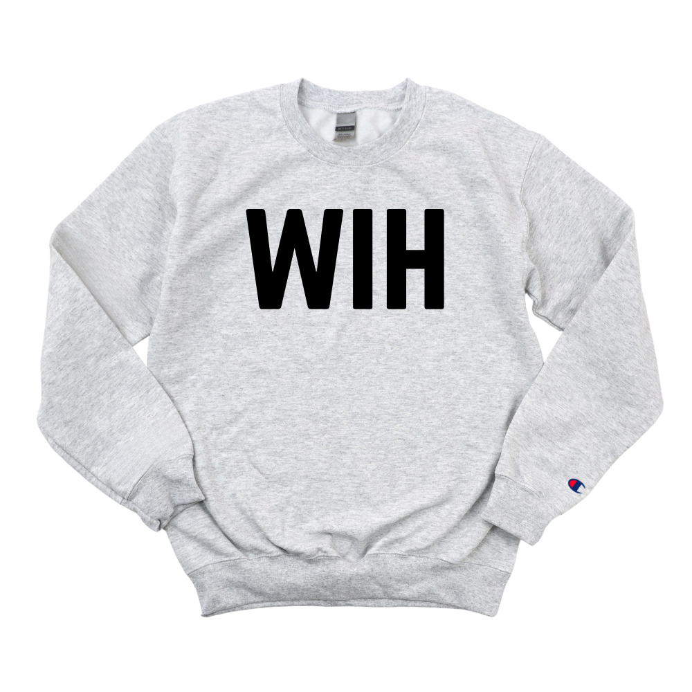 WIH MA CHAMPION CREWNECK