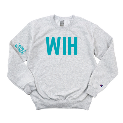DOLPHIN WIH LABOR & DELIVERY CHAMPION CREWNECK