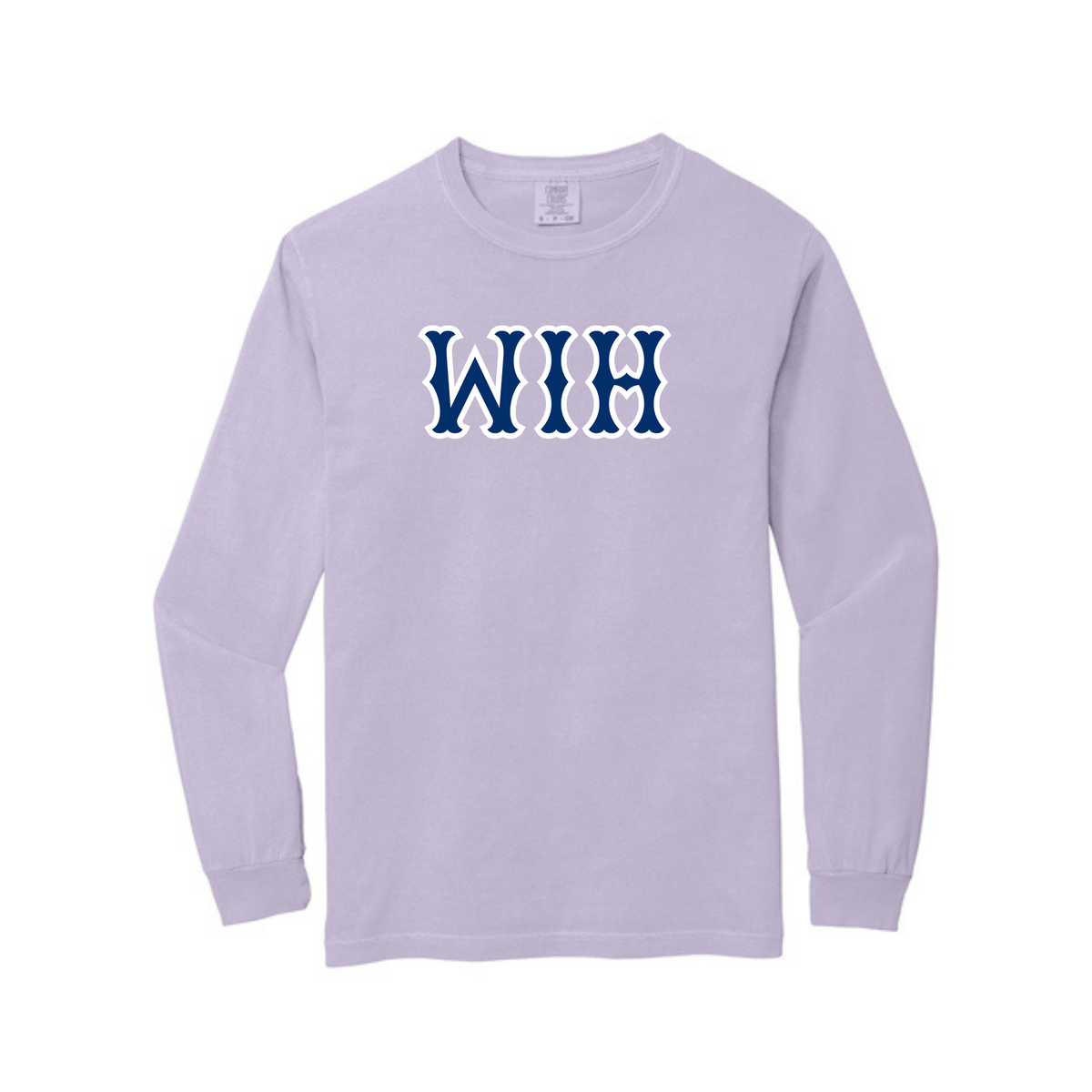 WIH NAVY SOX LETTERS LONG SLEEVE