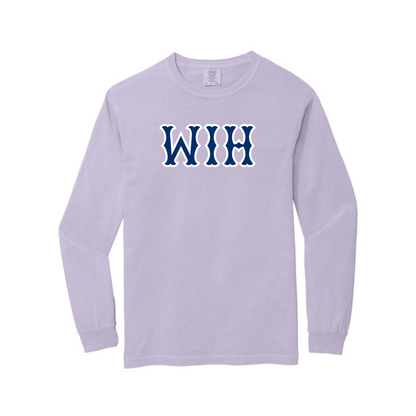 WIH NAVY SOX LETTERS LONG SLEEVE