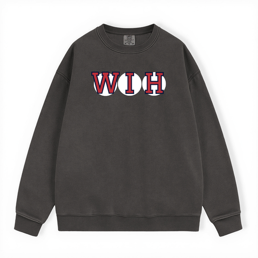 WIH RETIRED SOX LETTER CREWNECK