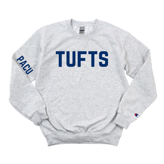 NAVY TUFTS PACU CHAMPION CREWNECK