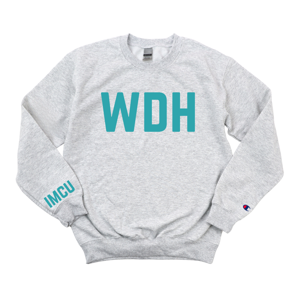 TEAL WDH IMCU CHAMPION CREWNECK