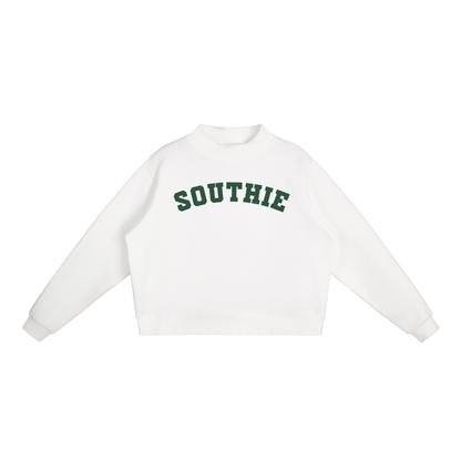 SOUTHIE GREEN BLOCK LETTER MOCK NECK