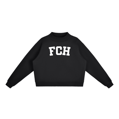 FCH BLOCK LETTER BLACK MOCK NECK