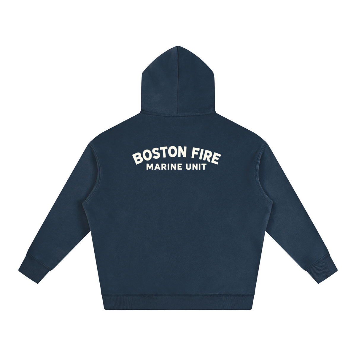 BOSTON FIRE MARINE UNIT OVERSIZED FLEECED HOODIE
