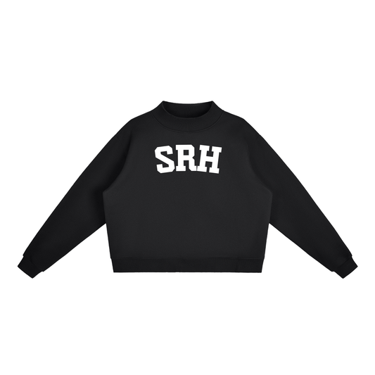 SRH BLOCK LETTER BLACK MOCK NECK