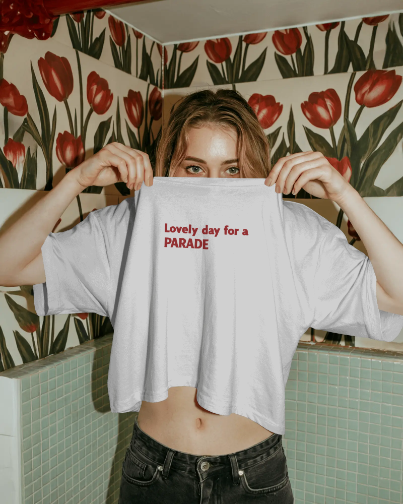 LOVELY DAY FOR A PARADE BOXY TEE