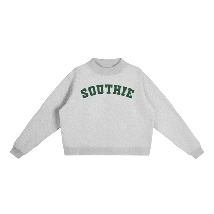 SOUTHIE GREEN BLOCK LETTER MOCK NECK