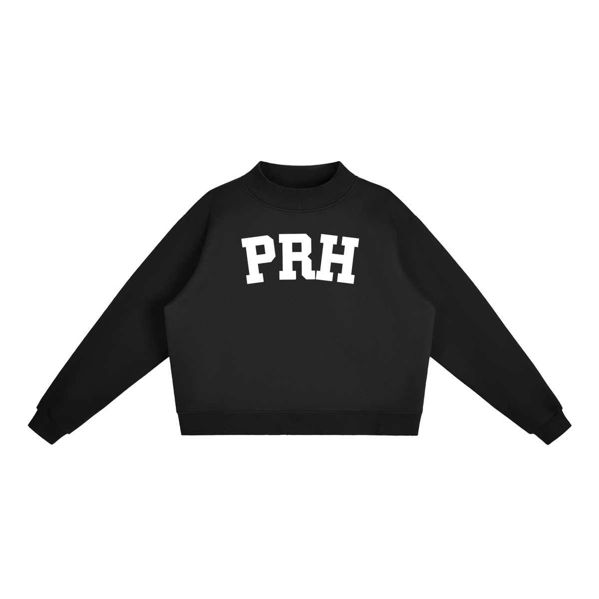 PRH BLOCK LETTER BLACK MOCK NECK