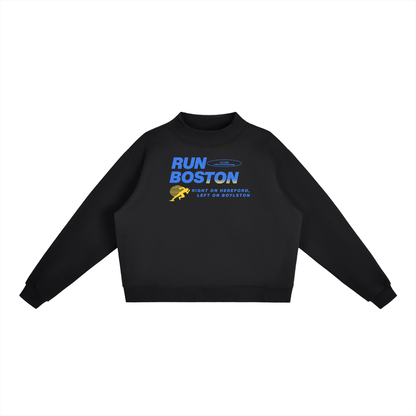 RIGHT ON HEREFORD BLACK MOCK-NECK CREW