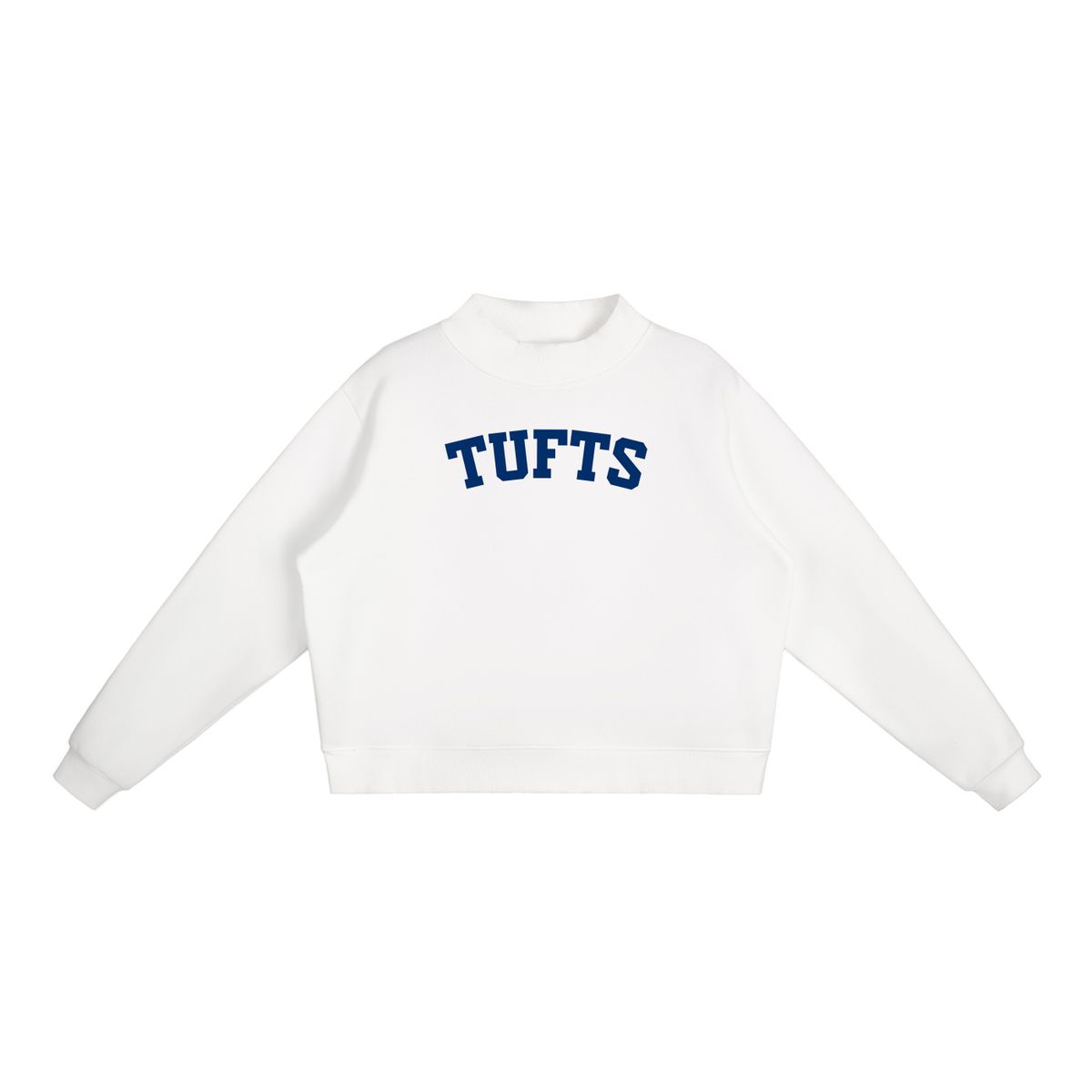 TUFTS BLOCK LETTERS MOCK NECK