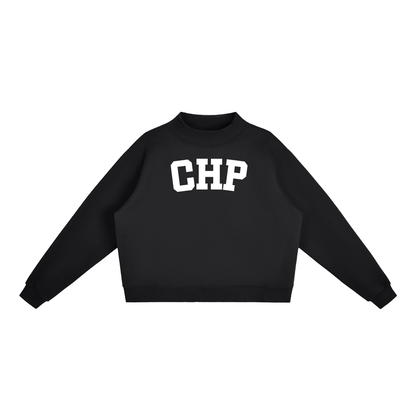 CHP BLOCK LETTER BLACK MOCK NECK