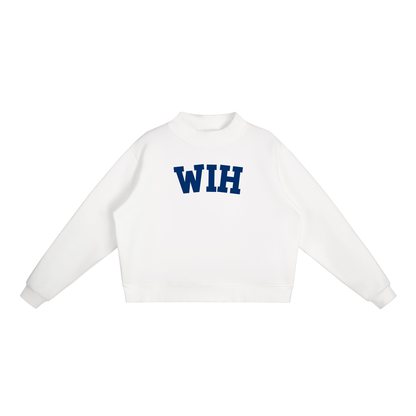 WIH BLOCK LETTERS MOCK NECK