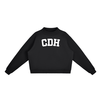 CDH BLOCK LETTER BLACK MOCK NECK